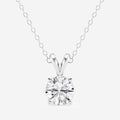 0.50 CTW Round Lab Grown Diamond Split Bail Solitaire Pendant in 14K