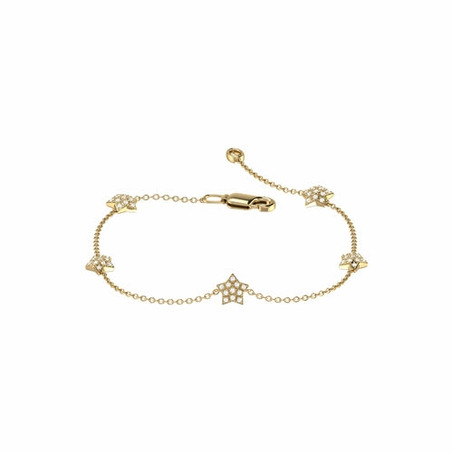 Starkissed Diamond Bracelet in 14K Yellow Gold Vermeil on Sterling