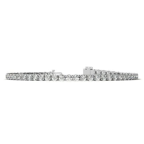 3.00 CTW AGI Certified Lab-Grown Diamond Tennis Bracelet in 14K Yellow