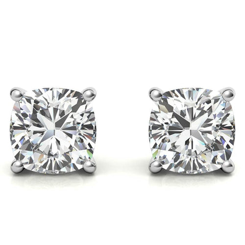 1.50 CTW Lab-Grown Diamond Stud Earrings – G/VS Clarity, 14k Gold Over